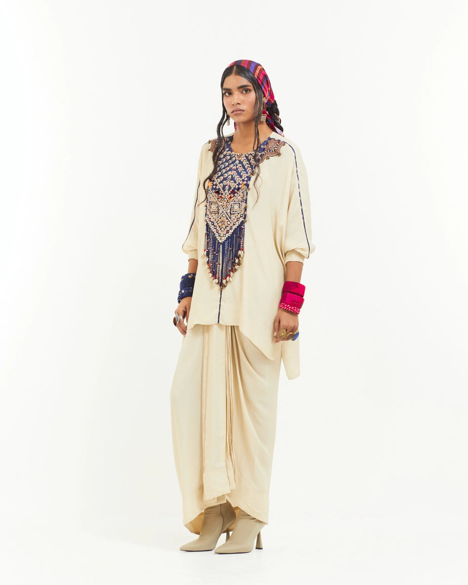 KURU TRAPEZE KURTA SET