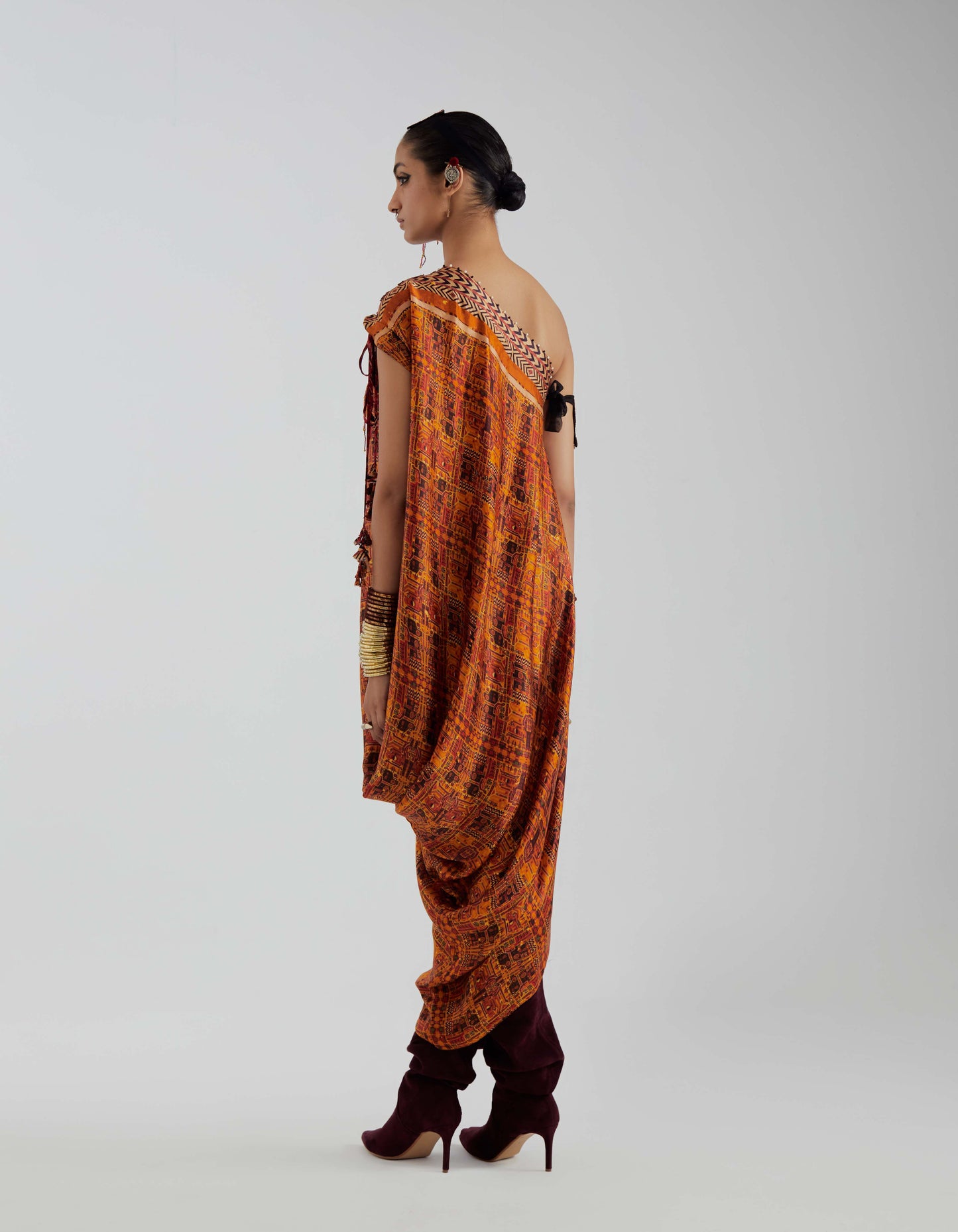 RASA ONE SHOULDER DRESS