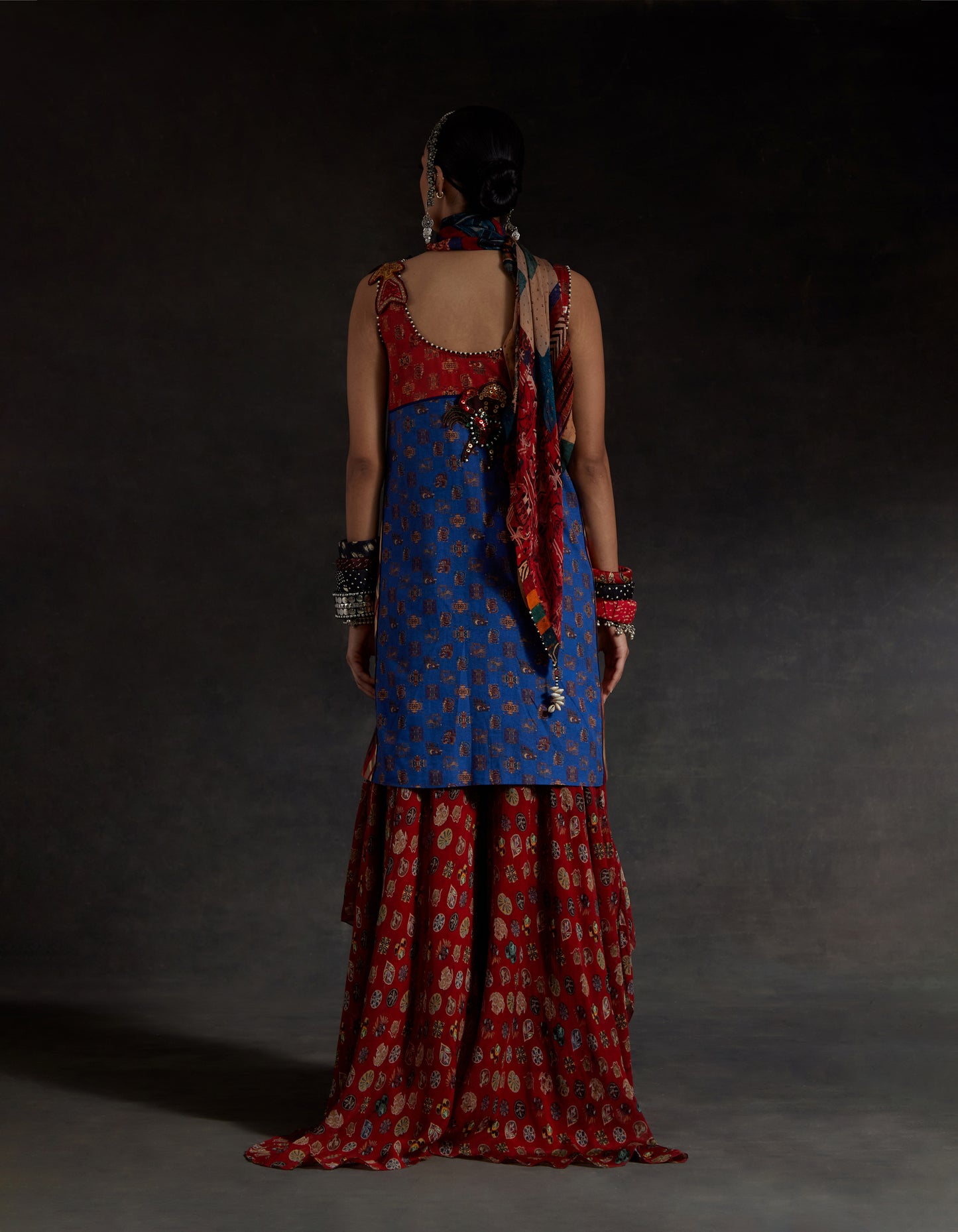 MEHRU EMBO DRESS SET