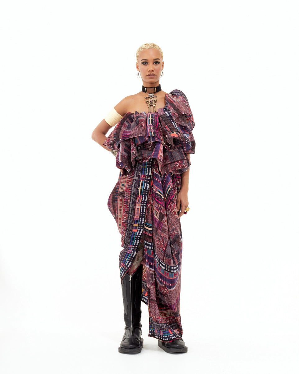 ROXANNA RUFFLE DRESS