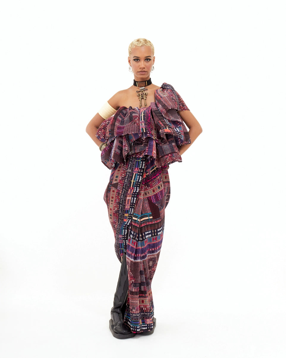 ROXANNA RUFFLE DRESS