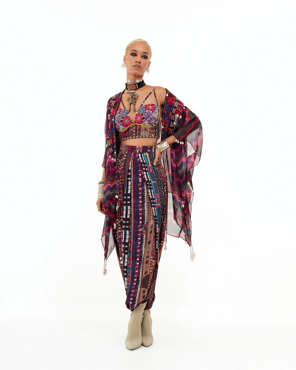 VENI DUPATTA JACKET SET