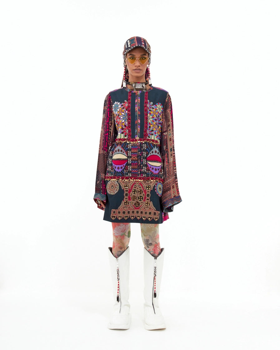 MEHRU EMBO DRESS
