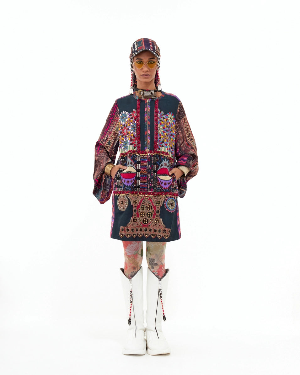 MEHRU EMBO DRESS