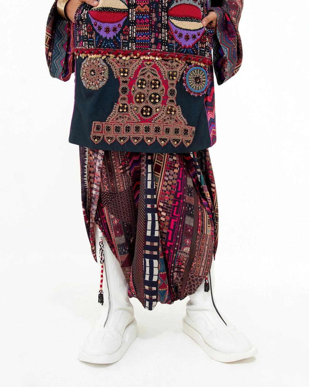 MEHRU EMBO DRESS SET
