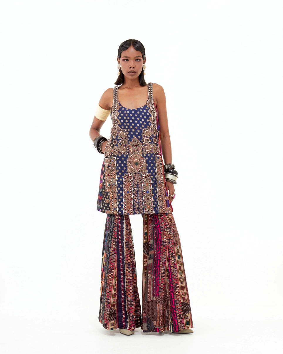 MEHRU EMBO DRESS SET