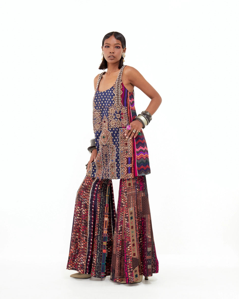 MEHRU EMBO DRESS SET