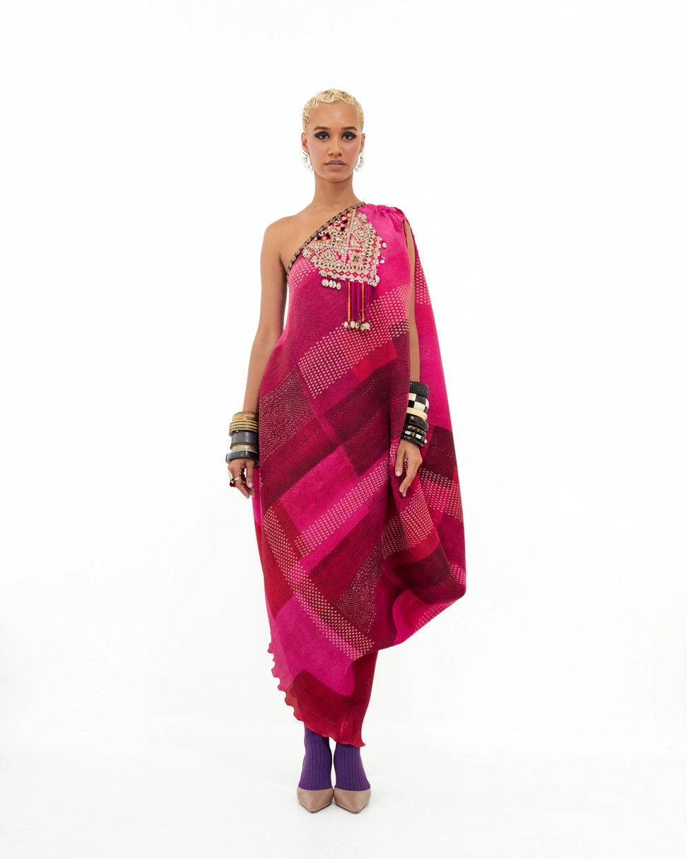 RASA ONE SHOULDER DRESS