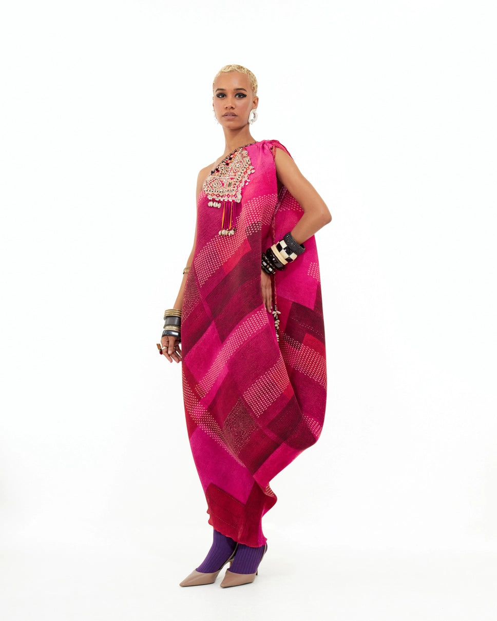 RASA ONE SHOULDER DRESS