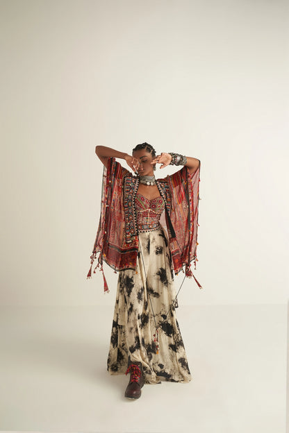 VENI DUPATTA JACKET SET