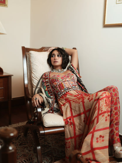 VENI DUPATTA JACKET SET