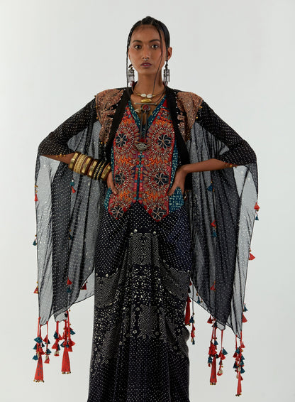 VENI DUPATTA JACKET SET WITH BHUMI CORSET BLOUSE