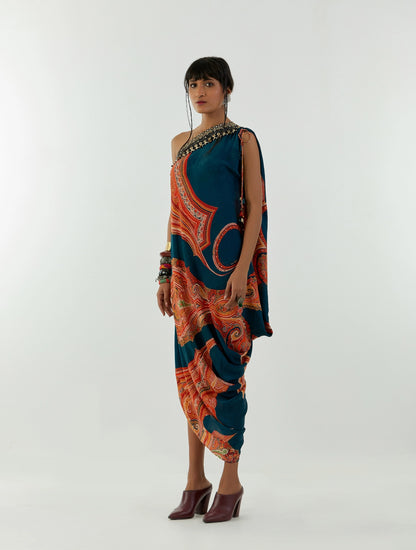 RASA ONE SHOULDER DRESS