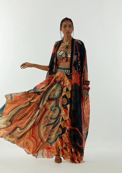 RITU KAFTAN DUPATTA JACKET SET
