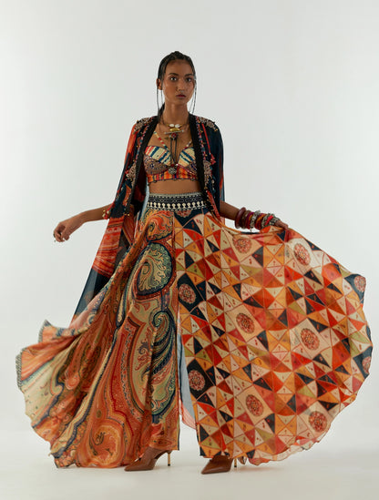 RITU KAFTAN DUPATTA JACKET SET