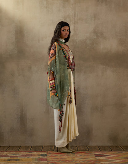 VENI DUPATTA JACKET SET