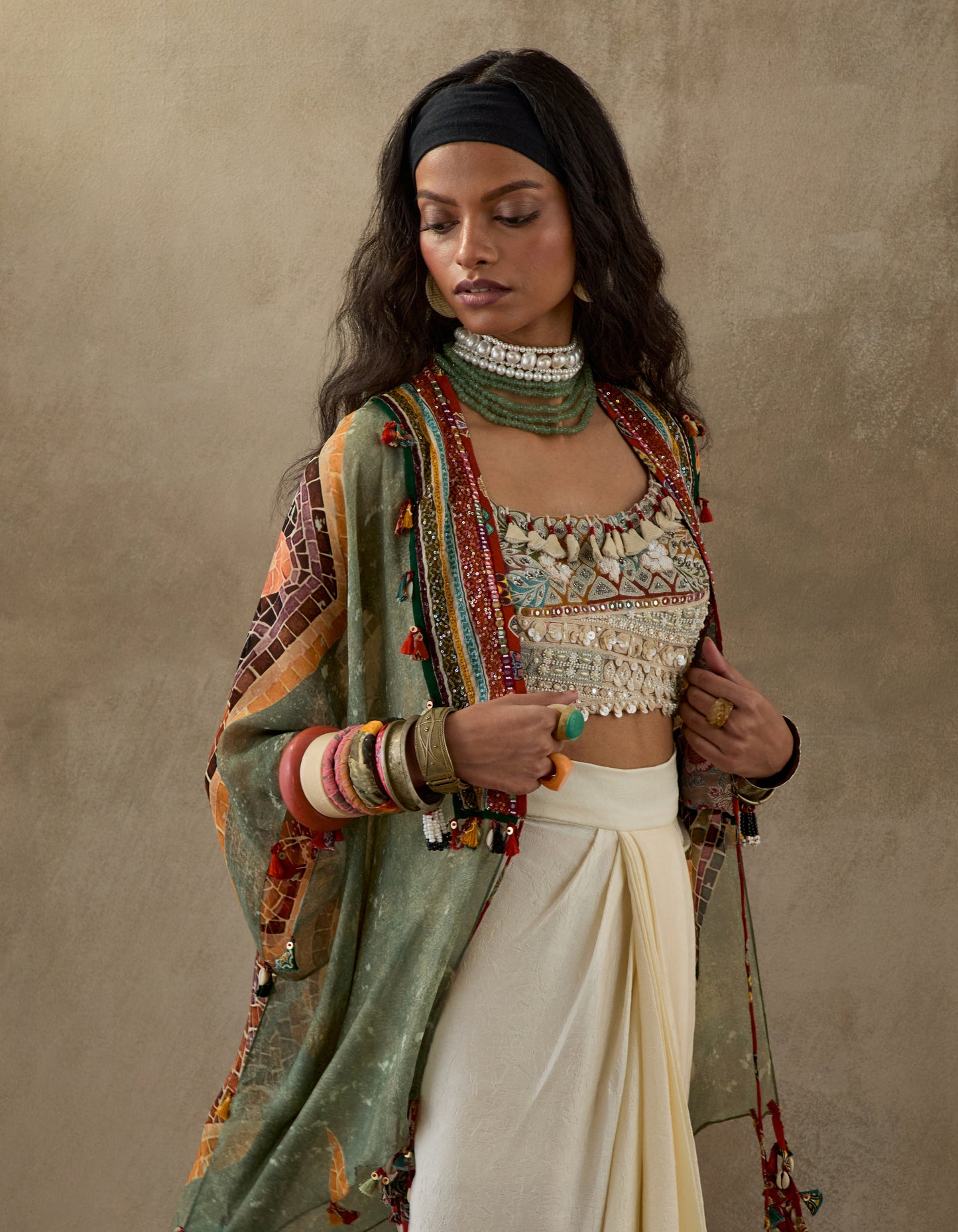 VENI DUPATTA JACKET