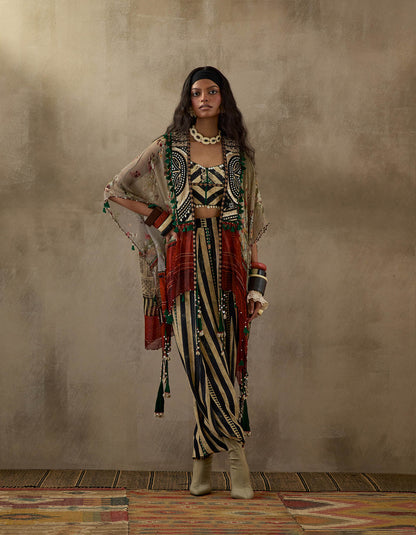 VENI DUPATTA JACKET SET