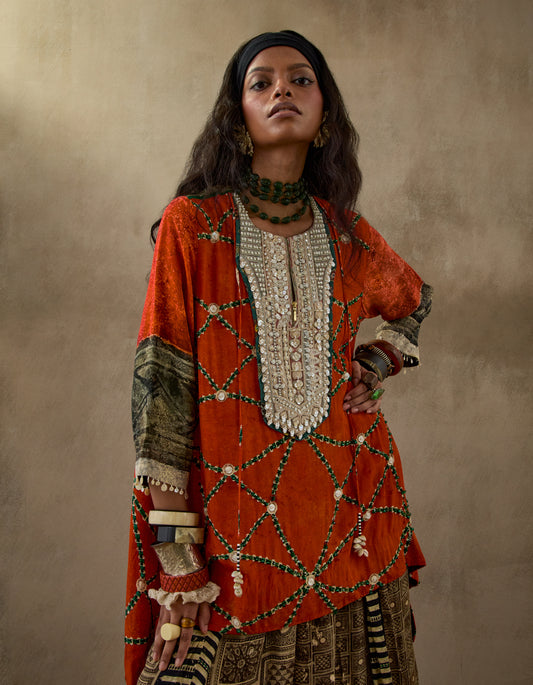 MITRA SHORT KURTA SET