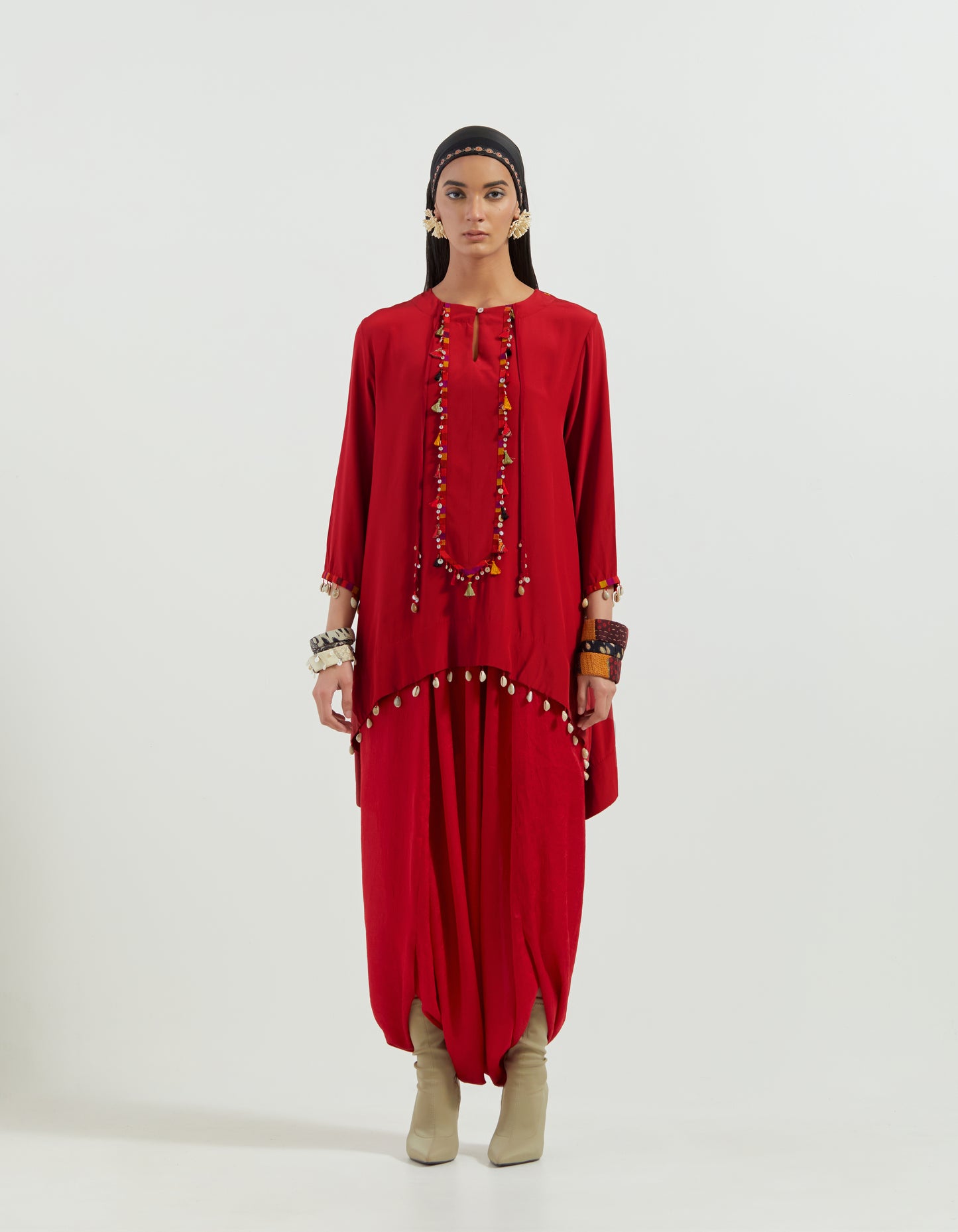 RUHI SLEEVELESS JACKET SET