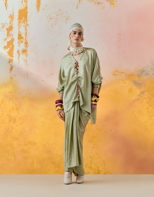 KURU TRAPEZE KURTA SET