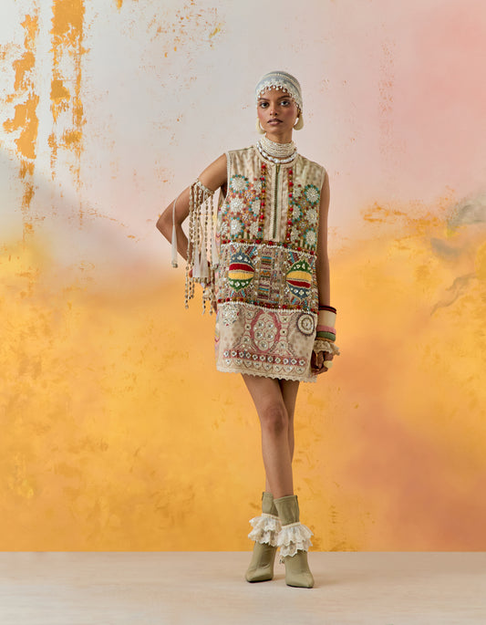 MEHRU EMBO DRESS