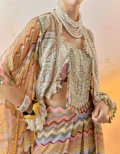 VENI DUPATTA JACKET SET