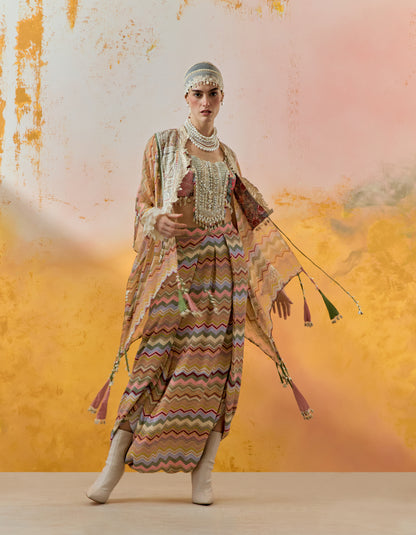 VENI DUPATTA JACKET SET