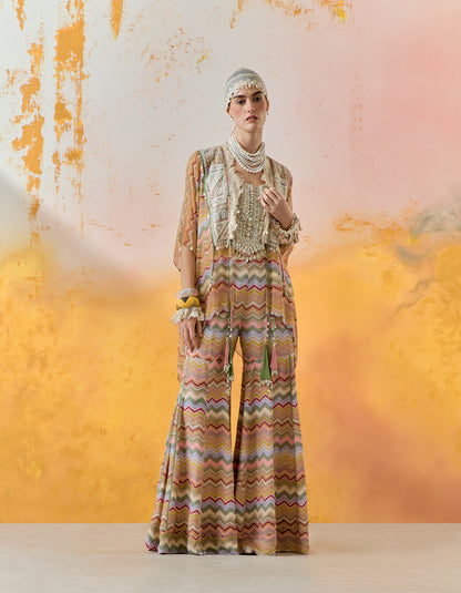 VENI DUPATTA JACKET SET