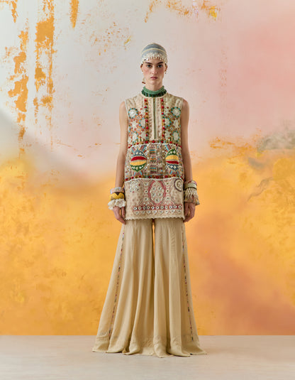 MEHRU EMBO DRESS SET