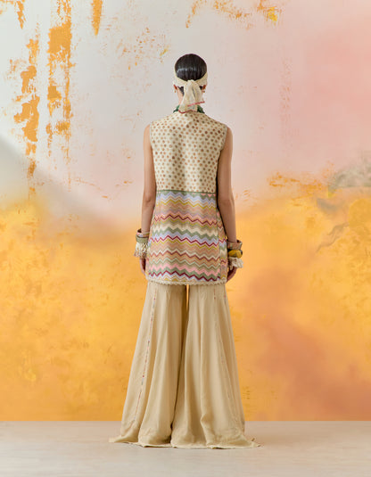 MEHRU EMBO DRESS SET