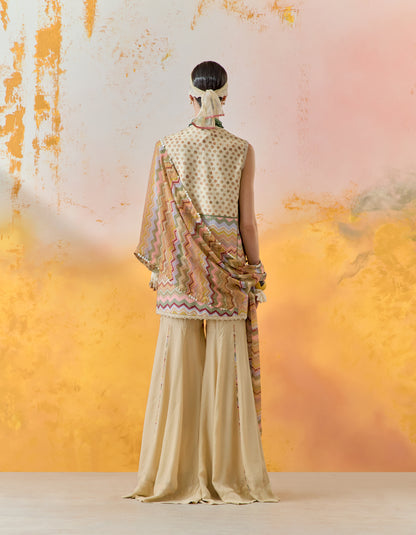 MEHRU EMBO DRESS SET