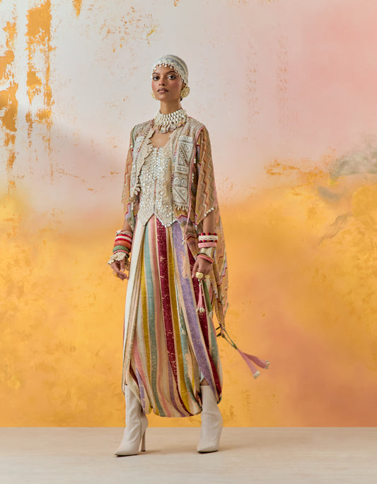 VENI DUPATTA JACKET SET