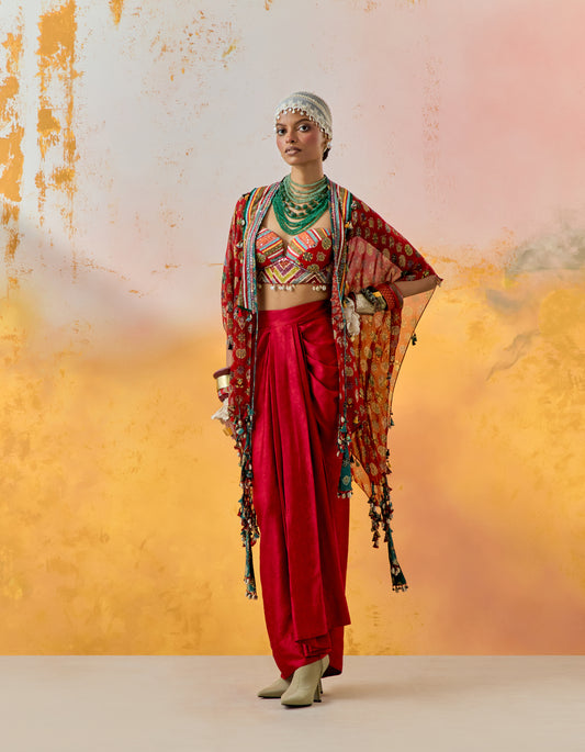 VENI DUPATTA JACKET SET