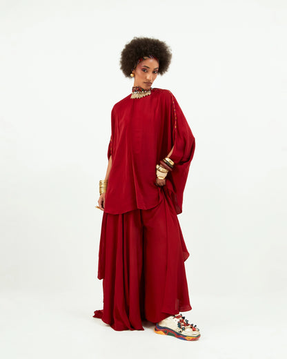 RITU KAFTAN TOP SET