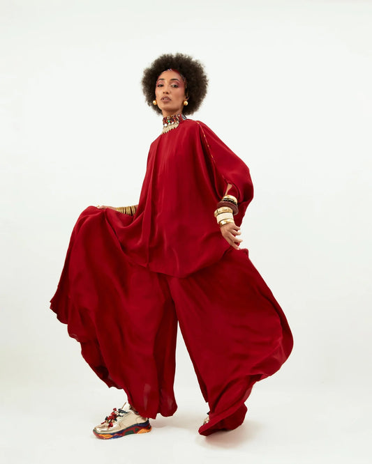 RITU KAFTAN TOP SET