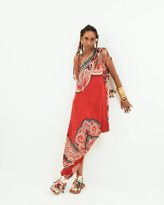 RASA ONE SHOULDER DRESS