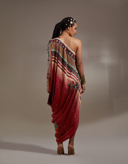 RASA ONE SHOULDER DRESS