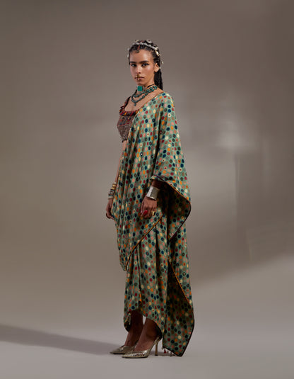 SOMA DRAPED SAREE SET