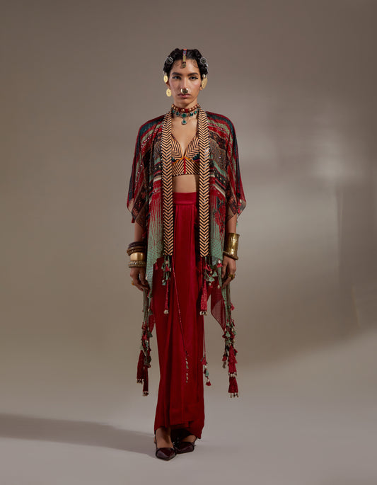 VENI DUPATTA JACKET SET