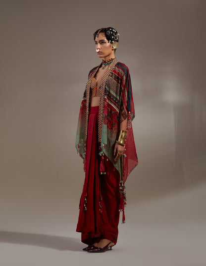 VENI DUPATTA JACKET SET