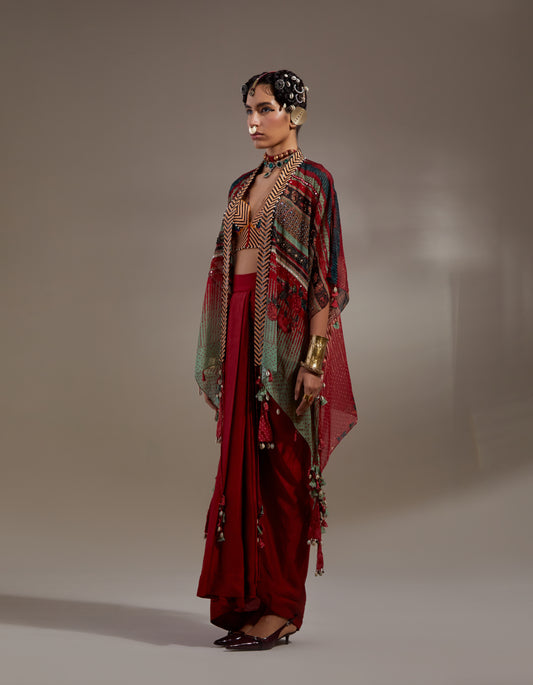 VENI DUPATTA JACKET SET