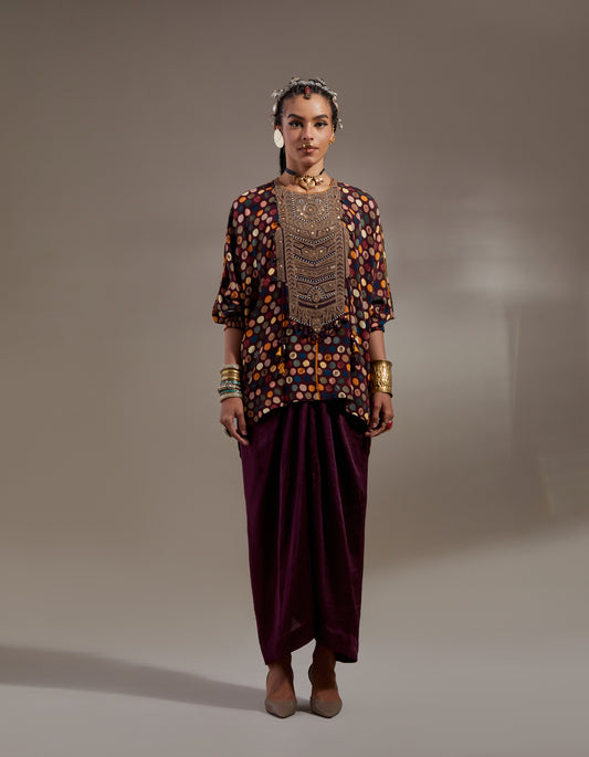 KURU TRAPEZE KURTA SET