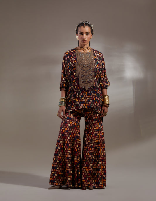 KURU TRAPEZE KURTA SET