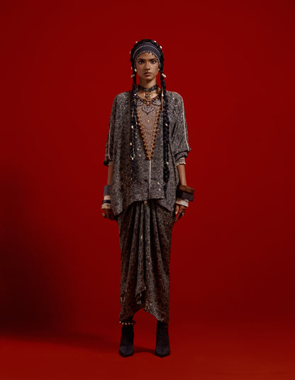 KURU TRAPEZE KURTA SET