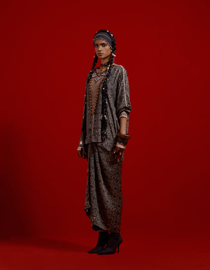 KURU TRAPEZE KURTA SET