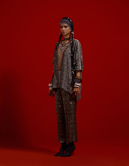 KURU TRAPEZE KURTA SET