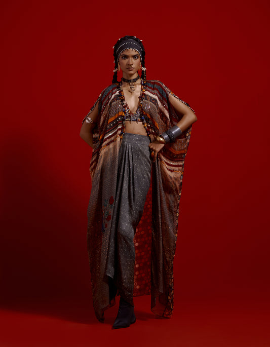 RITU KAFTAAN DUPATTA JACKET SET