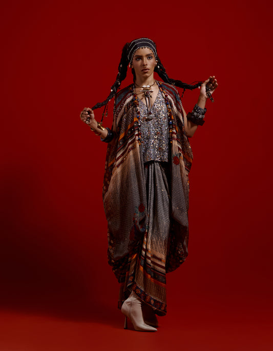 RITU KAFTAAN DUPATTA JACKET SET