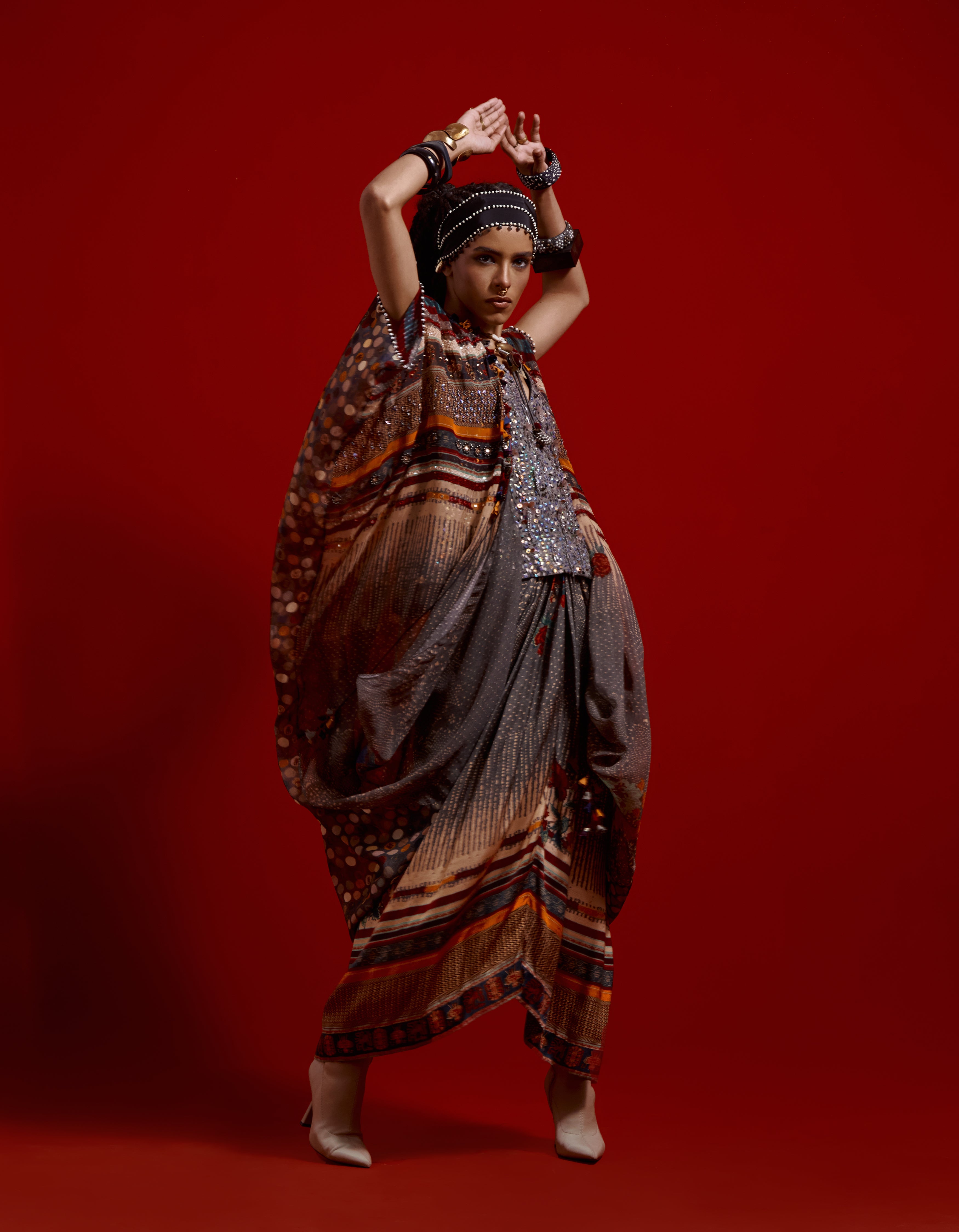 RITU KAFTAAN DUPATTA JACKET – Aseem Design Studio
